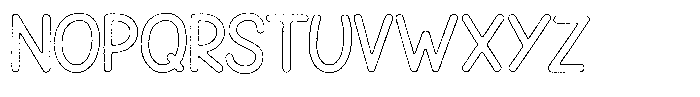 Snova Nova Grit Outline Font UPPERCASE