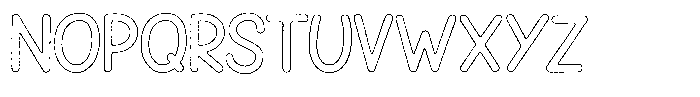 Snova Nova Grit Outline Font LOWERCASE