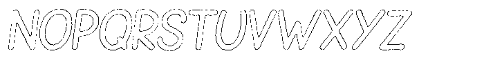 Snova Nova Ink Outline Italic Font UPPERCASE