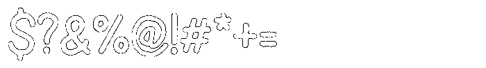 Snova Nova Ink Outline Font OTHER CHARS