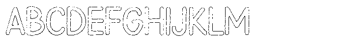 Snova Nova Ink Outline Font UPPERCASE