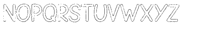 Snova Nova Ink Outline Font UPPERCASE