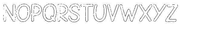 Snova Nova Ink Outline Font LOWERCASE