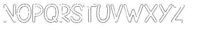 Snova Nova Outline Font UPPERCASE