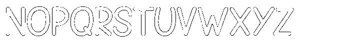 Snova Nova Outline Font LOWERCASE