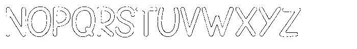 Snova Nova Rough Outline Font UPPERCASE