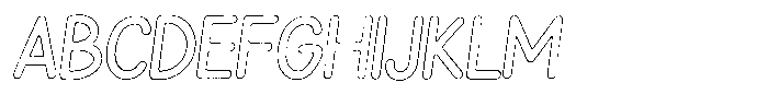 Snova Nova Rust Outline Italic Font UPPERCASE