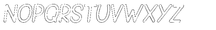 Snova Nova Rust Outline Italic Font UPPERCASE