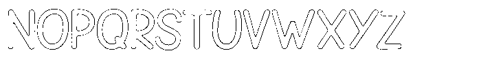Snova Nova Rust Outline Font UPPERCASE