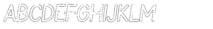 Snova Nova Scratch Outline Italic Font UPPERCASE