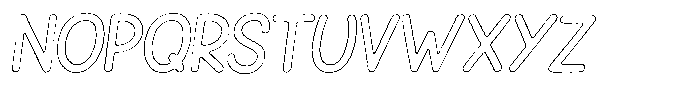 Snova Nova Scratch Outline Italic Font UPPERCASE