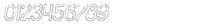 Snova Nova Worn Outline Italic Font OTHER CHARS