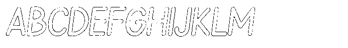 Snova Nova Worn Outline Italic Font UPPERCASE