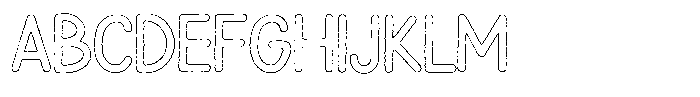Snova Nova Worn Outline Font UPPERCASE