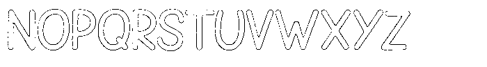 Snova Nova Worn Outline Font UPPERCASE