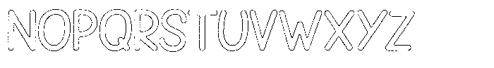 Snova Nova Worn Outline Font LOWERCASE
