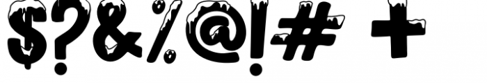 Snow Blue Regular Font OTHER CHARS