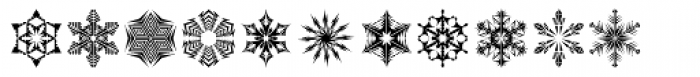 Snow Crystals 2 Font UPPERCASE