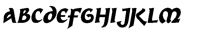 Snow Flow Font UPPERCASE