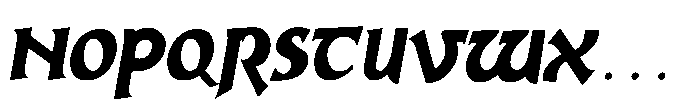 Snow Flow Font UPPERCASE