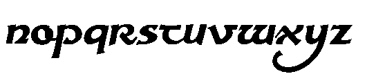 Snow Flow Font LOWERCASE