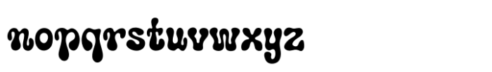 Snow Weaver Bubbly Font LOWERCASE