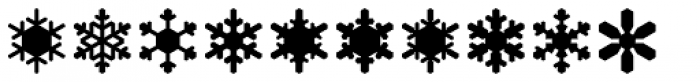 Snowflake Assortment Font OTHER CHARS
