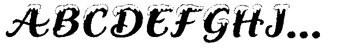 Snowy Smile Distort Font UPPERCASE