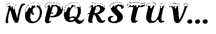 Snowy Smile Distort Font UPPERCASE