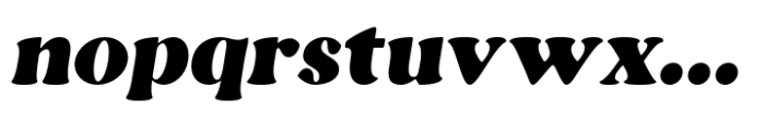 Snug Italic Font LOWERCASE
