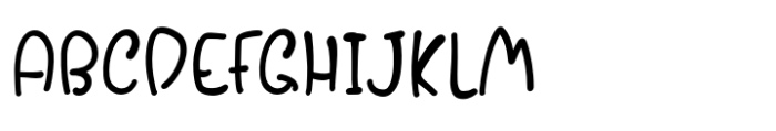 Snuggle Pixie Handwritten Font UPPERCASE