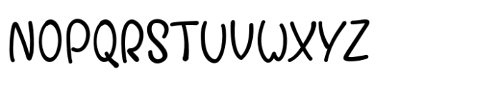 Snuggle Pixie Handwritten Font UPPERCASE