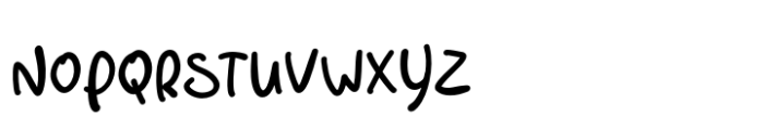 Snuggle Pixie Handwritten Font LOWERCASE