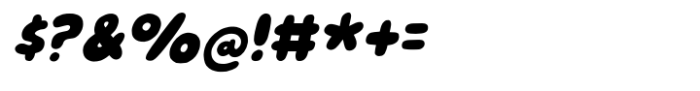 Snuggle Punk Italic Font OTHER CHARS