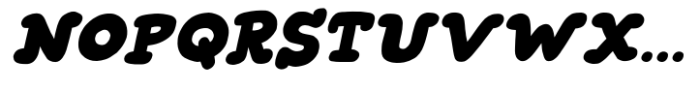 Snuggle Punk Italic Font UPPERCASE