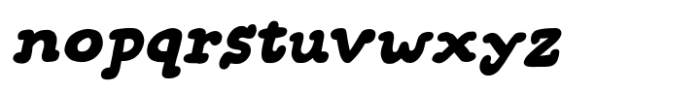 Snuggle Punk Italic Font LOWERCASE