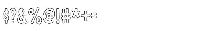 Snushane Outline Font OTHER CHARS
