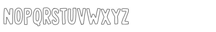 Snushane Outline Font UPPERCASE