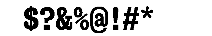 Snapshot Bold Font OTHER CHARS