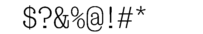 Snapshot Light Font OTHER CHARS