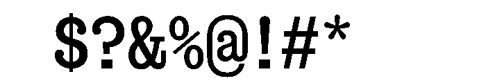 Snapshot Medium Font OTHER CHARS