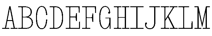 Snapshot Thin Font UPPERCASE