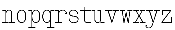 Snapshot Thin Font LOWERCASE