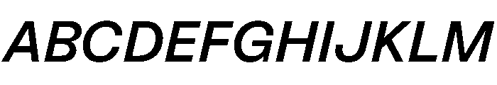 Sneak MediumItalic Font UPPERCASE