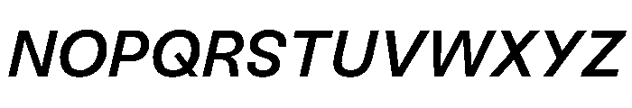 Sneak MediumItalic Font UPPERCASE