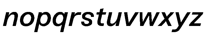 Sneak MediumItalic Font LOWERCASE