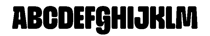 Snug Black Instance Font UPPERCASE