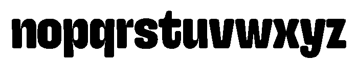 Snug Black Instance Font LOWERCASE