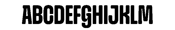 Snug Bold Instance Font UPPERCASE