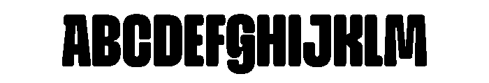 Snug CompactBlack Instance Font UPPERCASE